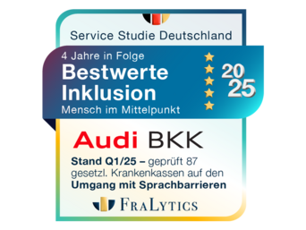 Audi BKK erhält Bestnote in der Inklusions Studie Deutschland