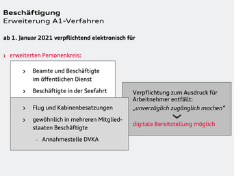 Information zur Erweiterung des A1-Verfahrens