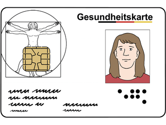 Kranken-Kassen_Karte Eine Krankenkassenkarte