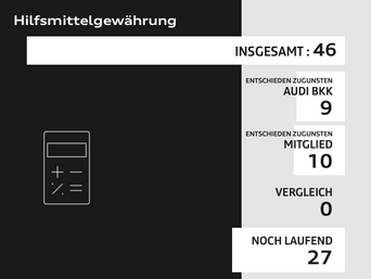 Infografik zu Hilfsmittelgewährung. 