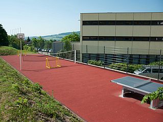 Der Tennisplatz der Akademie der Audi BKK.