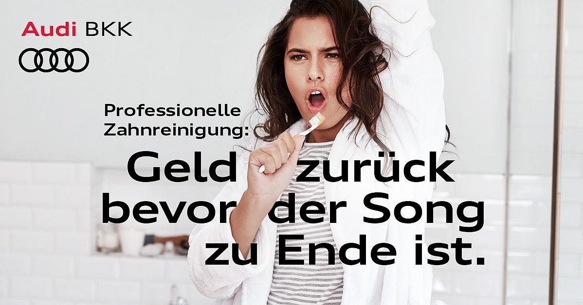 Professionelle Zahnreinigung Audi BKK