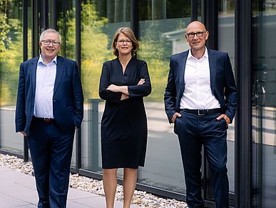 v.l.n.r. Gerhard Fuchs, Karin Sprekelmeyer, Dirk Lauenstein