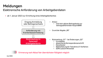 Infografik zu Meldungen (Elektronische Anforderung von Arbeitgeberdaten).